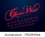 vector of stylized calligraphic ... | Shutterstock .eps vector #790394566