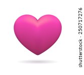 3d Icon Of Pink Heart. Isolated ...
