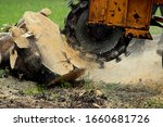 Grinding A Tree Stump For...