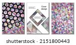 cover design. set of 3 covers.... | Shutterstock .eps vector #2151800443
