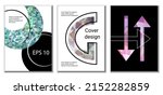 cover design. set of 3 covers.... | Shutterstock .eps vector #2152282859