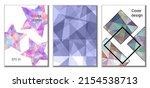 cover design. set of 3 covers.... | Shutterstock .eps vector #2154538713