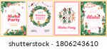set of invitation posters for... | Shutterstock .eps vector #1806243610