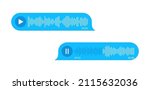 voice message. audio chat icons.... | Shutterstock .eps vector #2115632036
