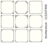 decorative frames  set 32  | Shutterstock .eps vector #112237400