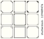 vector decorative frames  set... | Shutterstock .eps vector #119489476