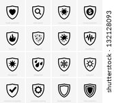 protection icons | Shutterstock .eps vector #132128093