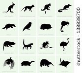 animals of australia | Shutterstock .eps vector #138838700