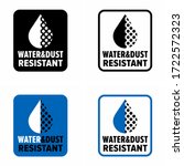 "water   dust resistant"... | Shutterstock .eps vector #1722572323