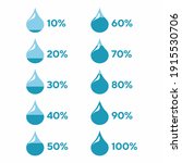 water and liquids level percent ... | Shutterstock .eps vector #1915530706