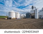 Small photo of Tompkins, Washington, USA - May 3, 2021: The McGregor Seed Facility