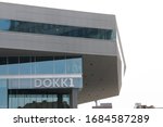 Small photo of Aarhus, Denmark - 24 march 2020: Urban mediaspace called also Dokk1 is a multimedia house with scandinavia`s largest public library and waterfront area in Aarhus, Denmark