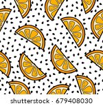Orange Slices Summer Seamless...
