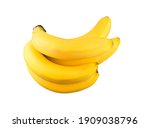 bananas. isolated claster of... | Shutterstock . vector #1909038796