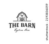 Barn Logo Silhouette Rustic...