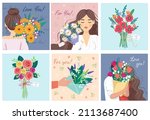 big set of beauty  gift  love... | Shutterstock .eps vector #2113687400