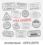 set of different international... | Shutterstock .eps vector #659115070