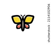 butterfly icon isolated on... | Shutterstock .eps vector #2114102906