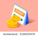 coin point payback event on the ... | Shutterstock .eps vector #2130255470