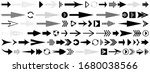 arrow set. different black... | Shutterstock .eps vector #1680038566