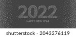 happy new year 2022 greeting... | Shutterstock .eps vector #2043276119