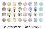 soft  natural colors watercolor ... | Shutterstock .eps vector #2055834023