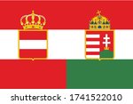 Vector Illustration of the Flag of Austria-Hungary (1914)