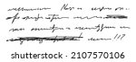 unreadable handwritten text.... | Shutterstock .eps vector #2107570106