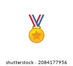 sports medal vector isolated... | Shutterstock .eps vector #2084177956