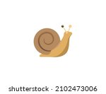 Snail vector isolated icon. Emoji illustration. Snail vector emoticon