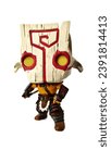 Small photo of Jakarta, Indonesia on November 23, 2023. Isolated white photo of Juggernaut Funko Pop Vinyl Figure NEW FROM UK item 2 DOTA 2. Can be purchased at each online or offline store or e-commerce.