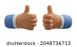 3d icon like hand gesture.... | Shutterstock .eps vector #2048736713