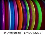 Picture of some disc golf discs.