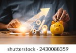 Small photo of Finance and investment business, interest rates and dividends, investment returns, income, dividend tax, Fixed Deposit, Savings Account, Stocks, Mutual Funds, economy, Fixed deposits and savings