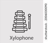 Xylophone Icon Vector Icon...