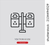 trash can icon vector icon... | Shutterstock .eps vector #2134494529