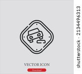 soft verges icon vector icon... | Shutterstock .eps vector #2134496313