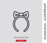 headband icon vector icon... | Shutterstock .eps vector #2134498169