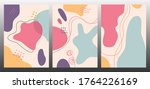 hand drawn various shapes and... | Shutterstock .eps vector #1764226169