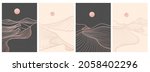 set of creative minimalist... | Shutterstock .eps vector #2058402296