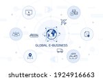 global e business vector... | Shutterstock .eps vector #1924916663