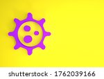 purple virus icon isolated on... | Shutterstock . vector #1762039166