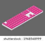 isometric computer keyboard... | Shutterstock .eps vector #1968568999