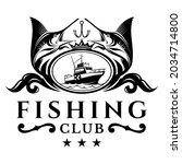 fishing logo  bass  tuna ... | Shutterstock .eps vector #2034714800