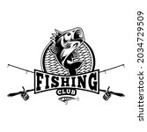 fishing logo  bass  tuna ... | Shutterstock .eps vector #2034729509