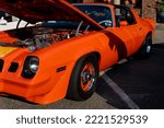 Orange Retro Chevrolet Camaro...