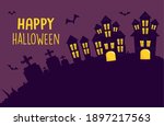 happy halloween design with... | Shutterstock .eps vector #1897217563