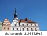 Small photo of Boleslawiec - tall buildings od old town