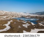 Small photo of Thaw lake on Putorana Plateau, Taimyr. Russia, Krasnoyarsk region