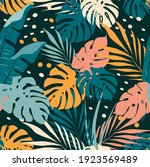 vector seamless pattern with... | Shutterstock .eps vector #1923569489